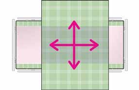 Båda är 200 cm breda Nytt intuitivt mönster Gliddraglakan 4Direction För användare i behov av vårdare. Kombinationen av 2D och draglakanet 4D skapar möjlighet att förflytta i alla riktningar.