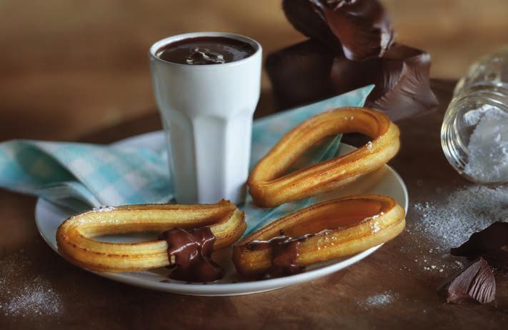 På varje tallrik Straight Churros