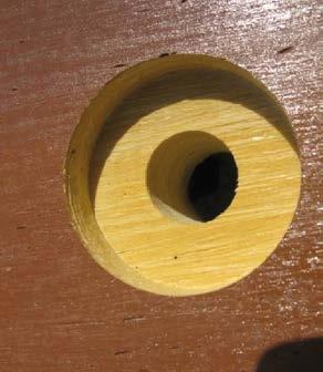 alla justeringsmåner för träsliprar Diametrar på skruvhål Exempel på optimala diametrar: Skruvmått Hålmått Anmärkningar ø 22,2 x 144 mm ø 18mm x