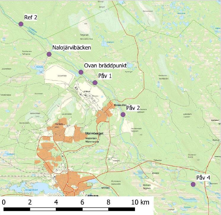 8.14 Utsläpp till vatten av kväve Halten ammoniakkväve (NH 3-N) får som årsmedelvärde inte överstiga 2,2 µg/liter i vatten som bräddas från klarningsmagasinet till Lina älv.