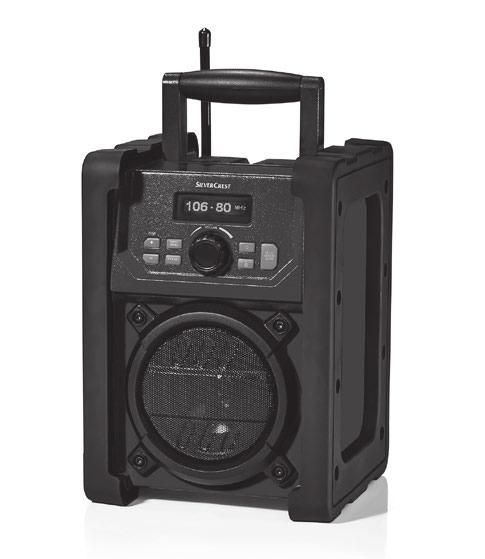 RUGGED WATERPROOF DAB RADIO RADIO FÖR BYGGPLATSER Bruksanvisning och
