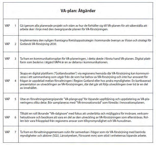 VA-planen har därför ett större fokus på vad som behöver göras för att utveckla försörjningen av dricksvatten och hantering av spillvatten kring Visby och på norra Gotland.