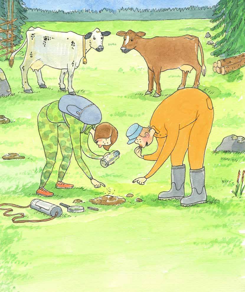 Tänk alla otäcka myggor och knott som bits och sticks så att det gör ont och kliar. Flugor är ju inte heller så roliga. De surrar och snurrar omkring överallt så att det kittlas och killas.