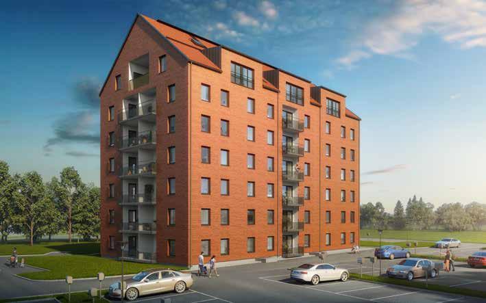 1 RUM & Tretton smart planerade ettor i fyra olika storlekar. Alla med öppen planlösning och balkong eller fransk balkong.