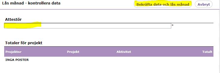 Om du vill göra några justeringar, klickar du på Avbryt längst ner på sidan så kommer du tillbaka till översiktsvyn och kan där