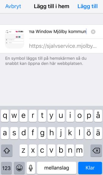 se/pmobile Spara därefter länken som en genväg på din startskärm.