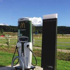 ultrasnabba elbilsladdare på McDonald s i Kristinehamn.