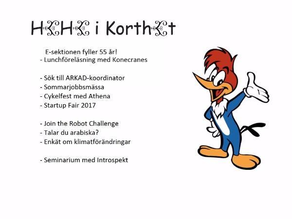 Redaktörer: Olle Oswald BME14, Ester Randahl