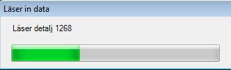 Stäng den när du sett att allt är OK. Klicka på knappen Läs in data.