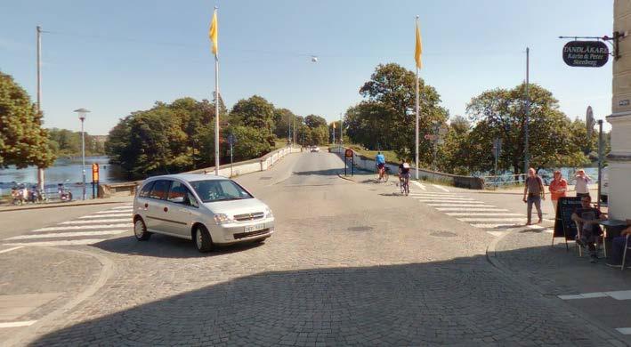när man kommer på Ågatan mot Brogatan.