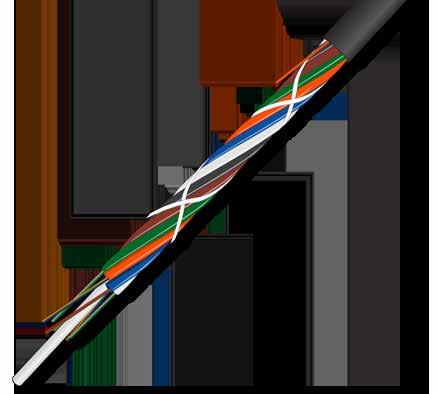 Mikrokablar 250µm Kablar med 250µm optiskt fiberglas AllWave Plus Egenskaper Komplett sortiment OFS Mikrokablar 250µm med S12 och TIA598 färgkod, 12F 192F.