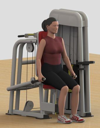 Träning 7.5.8.2 SEATED DIP 4000 Huvudmuskler som arbetar: M. triceps brachii M. pectoralis major M. pectoralis minor M. deltoideus Startposition Slutposition 1.