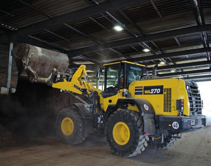 Skräddarsydda lösningar Skräddarsydda applikationer Komatsus hjullastare, i kombination med ett brett sortiment av genuina Komatsu redskap, erbjuder den perfekta lösningen för varje industrisektor.