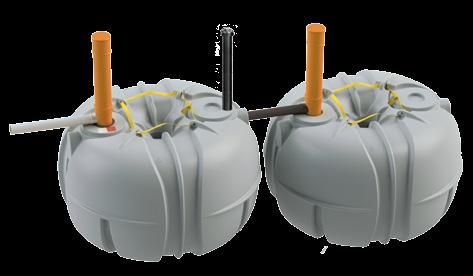 5,2 m 3 och 10,4 m 3 Tank Ø 200/560 mm med