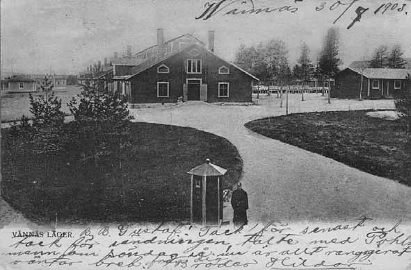 Wännäs var beteckningen på den stämpel som användes i den första bebyggelsen i trakten, kyrkbyn, och kontoret var inrymt i pastorsexpeditionens lokaler i Wännäs(by).