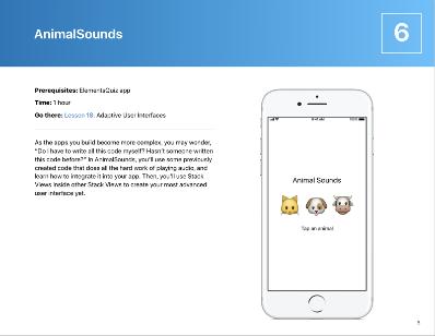 Apputvecklingsprojekt för Xcode Åtta projekt guidar nybörjaren genom grundläggande kodningskoncept och apputveckling.