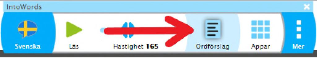 Användning av Ordförslag Nedan är en introduktion av hur man får och använder ordförslag. 1. Öppna Google Chrome 2.