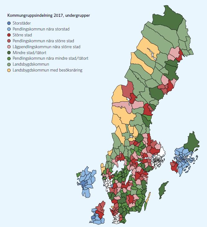 Bilagor Bilaga 2, Definition av Sveriges kommuner och landstings kommungruppsindelning 15 15 Kommungruppsindelning