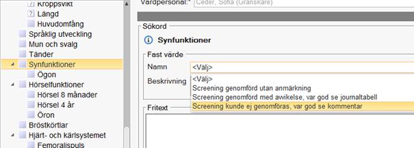 synfunktioner och hörsel