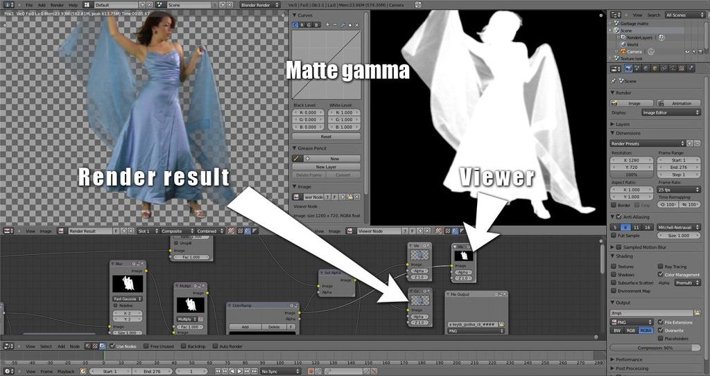 (nummer 2 i figur 4.18) och välja att visa renderingen i ett nytt fönster som sedan kan flyttas till den andra monitorn. Figur 4.23: UV/Image Editor används för förhandsgranskning.