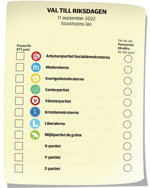 Forskare föreslår ett annat sätt att rösta Valsedeln blir ett officiellt personligt