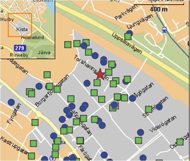 Base station site location in urban