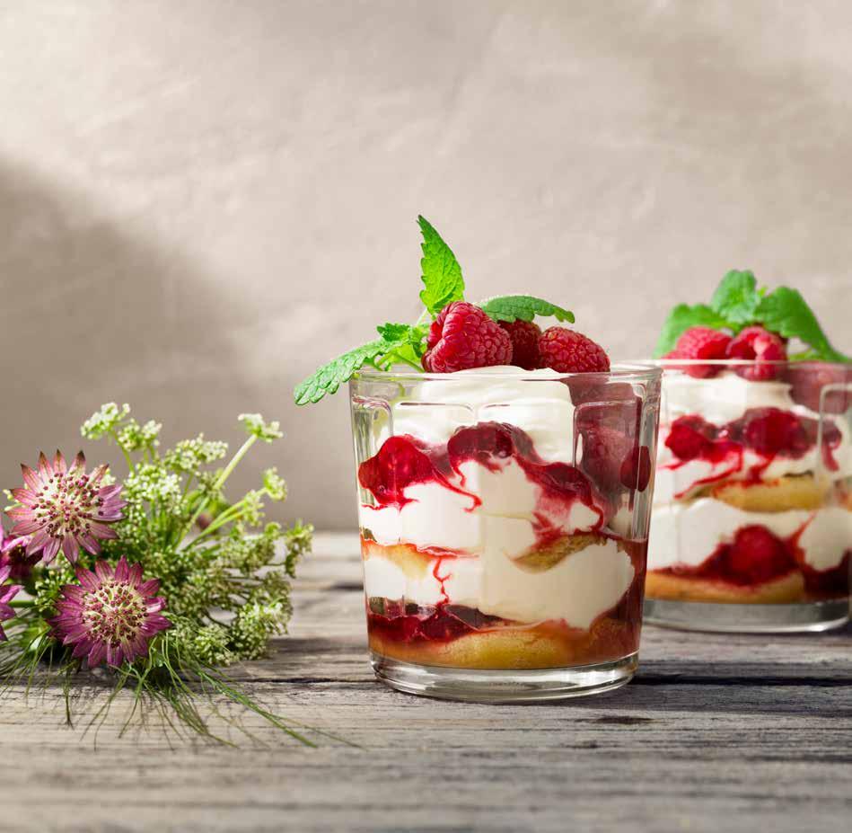 ' Tiramisu med hallon och lime.