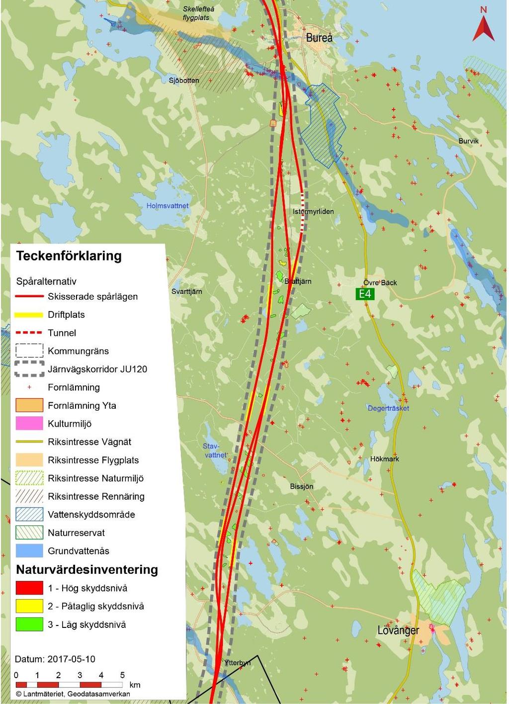 Ytterbyn - Bureå Anpassning för hög hastighet Gles