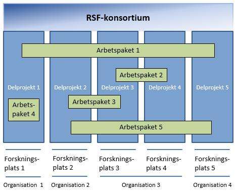 13 I ett arbetspaket kan delta personer från en eller flera forskningsplatser. Likaså kan personer från en och samma forskningsplats delta i flera arbetspaket.