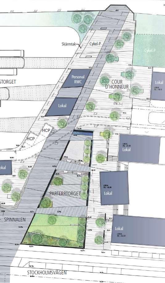 Bålsta torg Entrén från