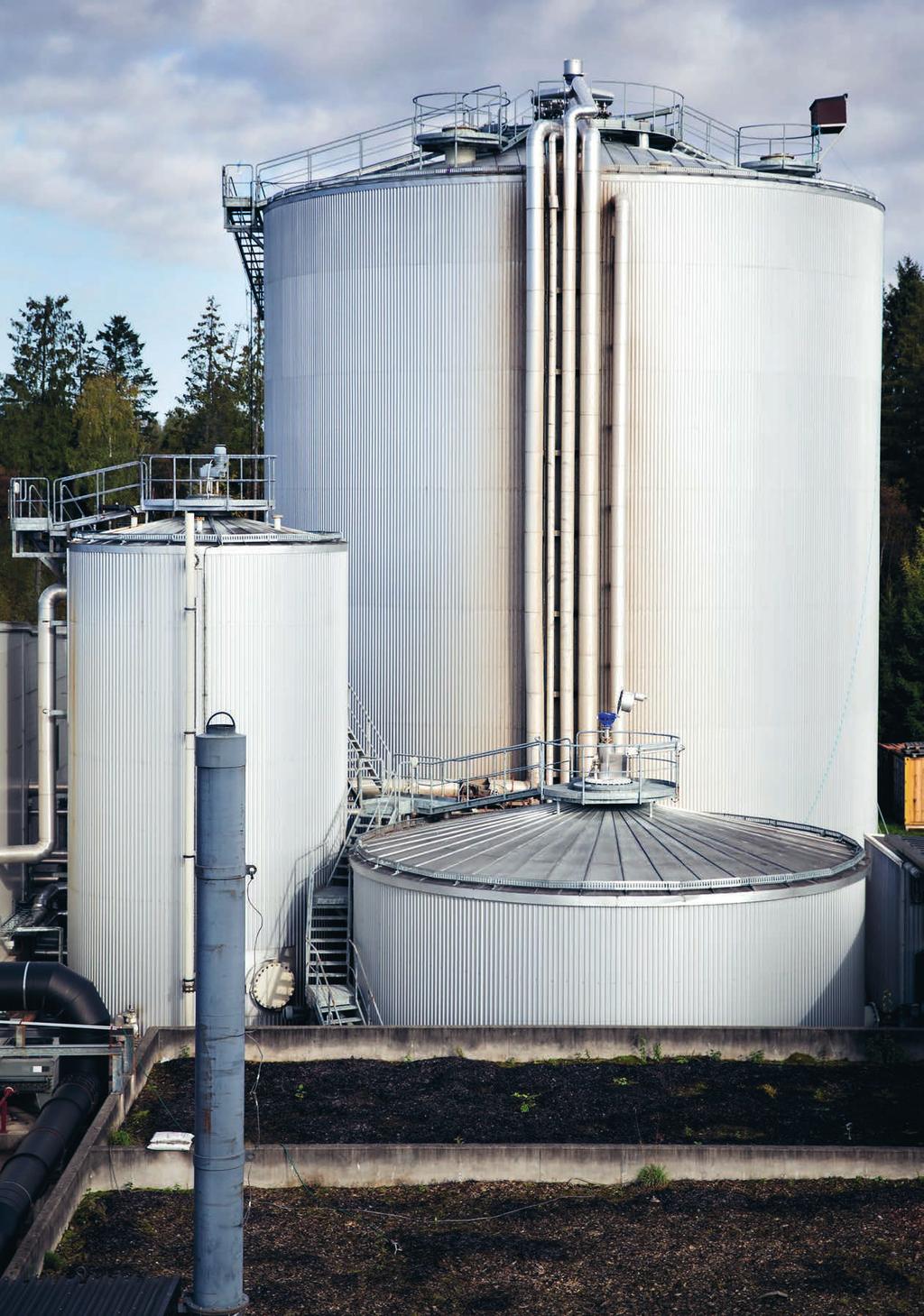 18 I biogasanläggningen på Gryta avfallsstation i Västerås