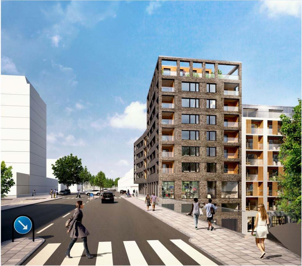 6 (12) Kvarteret är medvetet utformat med olika karaktär på byggnadskropparna, för att skapa en variation och bryta upp skalan och formen på kvarteret.