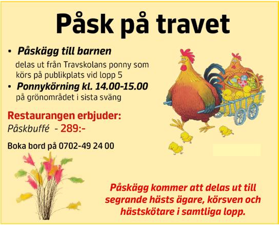 9 I m the Only One har gjort det bra under året och visade fin form vid segern senast över lång distans. Ett tidigt motbud. Fantasia Newport har gjort två starter i sin nya regi men galopperat i båda.