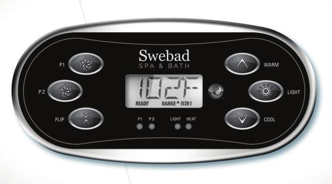 önskad temperatur genom att använda pil upp för att höja, pil ner för att sänka.