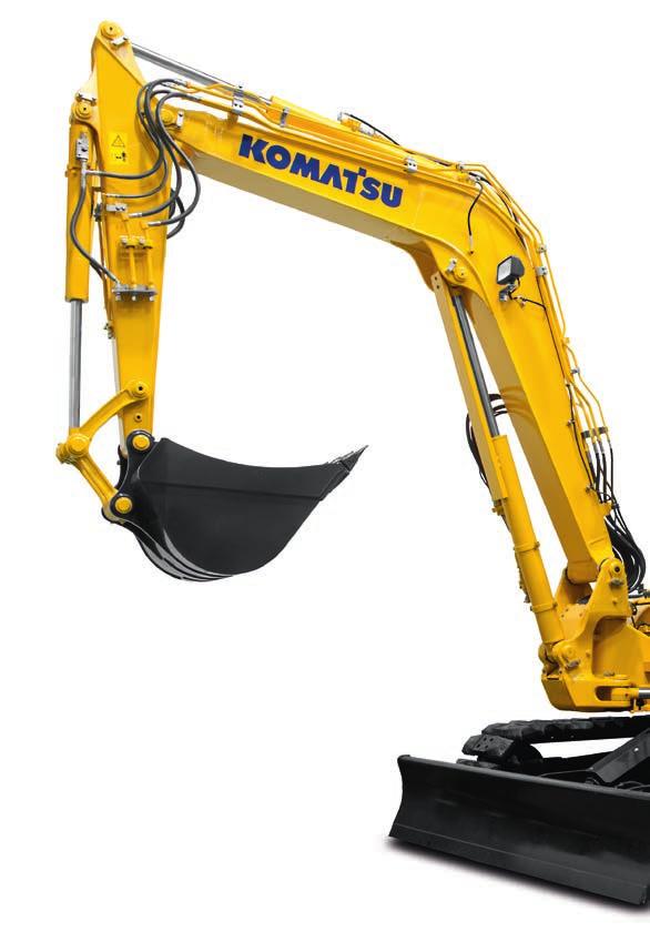 En översikt Den nya kompakta midi-grävmaskinen PC88MR-10 är resultatet av expertis och teknologi som Komatsu har utvecklat utifrån 90 års erfarenhet.
