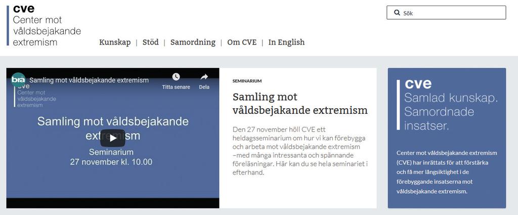 BROTTSFÖREBYGGANDE RÅDET ÅRSREDOVISNING 2018 33 Brås publikationer finns tillgängliga för nedladdning på myndighetens webbplats, www.bra.se, som är en huvudkanal för att sprida Brås kunskap.