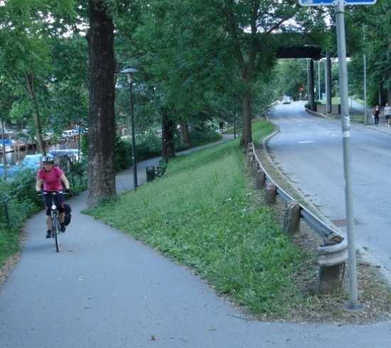 Sida 5 (14) Hastigheten är begränsad till 50 km/h och parkeringsförbud råder längs gatorna.