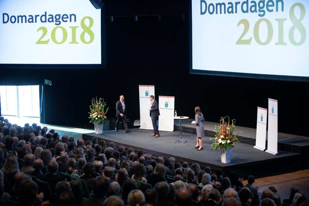 Domarens roll i rättsstaten var temat för Domardagen 2018 då ordinarie domare från KOMPETENSFÖRSÖRJNING hela landet samlades för kompetensutveckling och erfarenhetsutbyte.