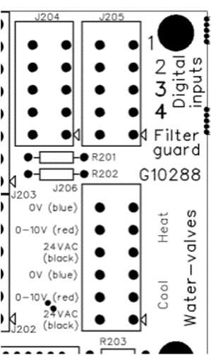 INSTALLATION & INJUSTERING Ventilationsaggregat Temovex Blue Reläutgångar (Plint J7, J8) Systemet har 4st identiska reläutgångar som kan konfigureras till olika funktioner.