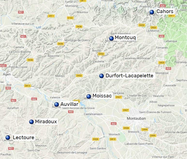 Via Podiensis, Cahors Lectoure, 7 nätter 7(7) Via Podiensis Via Podiensis är den mest populära av de franska leder som så småningom leder till Santiago de Compostela.