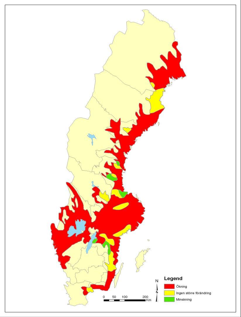 SKRED Resultatkarta: Förändring