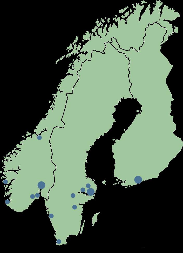 Koncernen 1) Intäkter: 15,7 mdkr 2) Balansomslutning: 17,5 mdkr