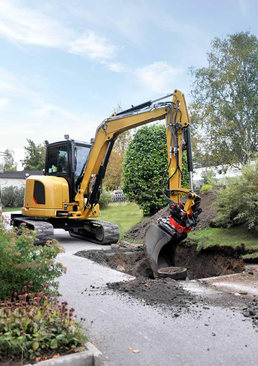 Läs mer på: rototilt.se/vaarbete ANVÄNDNINGSOMRÅDEN VA-arbete Med Rototilt öppnas möjligheterna att kombinera flera olika arbetsmoment.