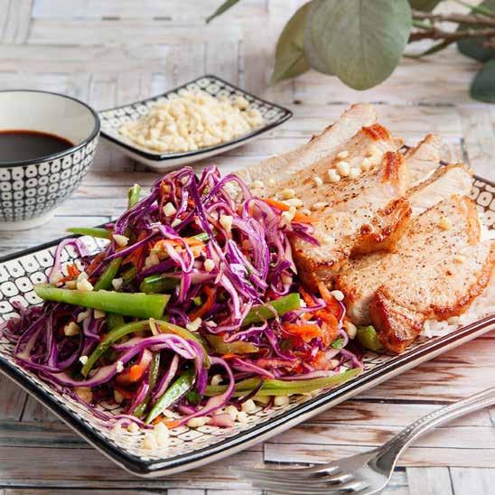 kantarellfräs Stekta fläskkotletter med asiatisk