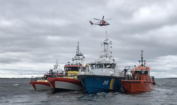 Samarbete är A och O när det gäller stora räddningsinsatser. Foto: SSRS.