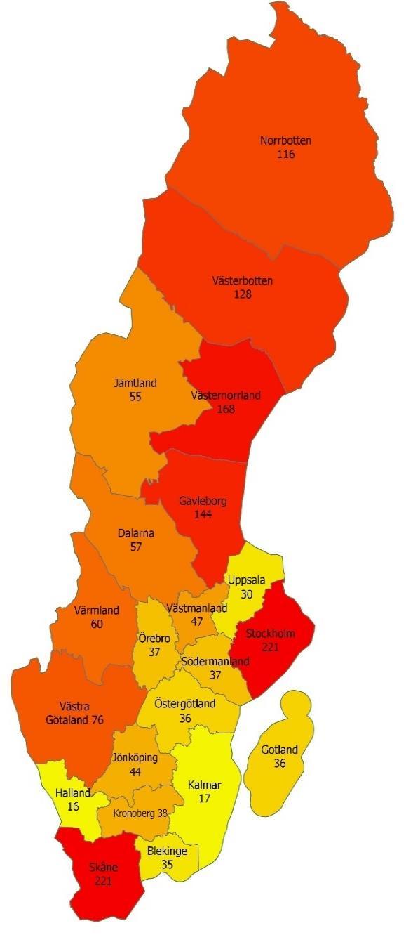 4 Resultat Följande parametrar rapporteras (inom parentes anges ansvarig myndighet): Antal anställda (Skogsstyrelsen) Kön (Skogsstyrelsen) Ålder (Skogsstyrelsen) Kvalitativt om individen