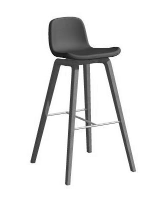 Barstol. Underrede i krom, vitlack (RAL 9016) eller DELI S-0 Insänt - COM 2 995:- svartlack (RAL 7021). Prisgrupp A - Pricegroup A Barchair.