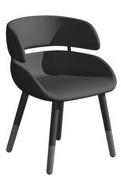 Underrede i krom, vit- (RAL9016), svart- (RAL9005) eller silverlackerad metall. Stackable chair. Frame in chromium, white (RAL9016), black (RAL9005) or silver lacquered metal.