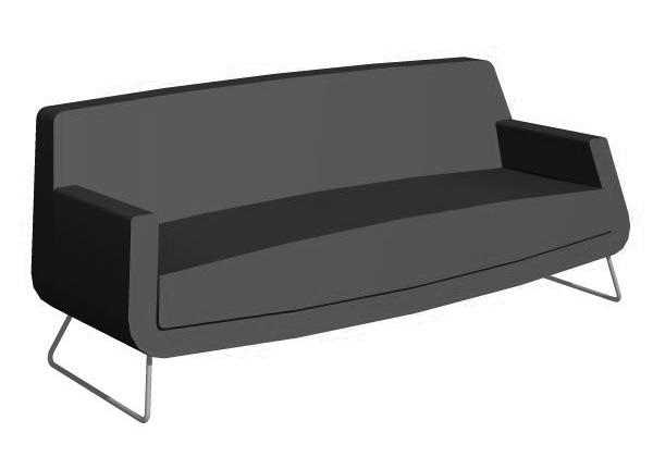 Soffa. Ben i ask eller ek. JEFFERSSON SA-264 Insänt - COM 16 950:- Sofa. Legs in ash or oak.