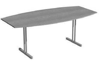 DISC T HIGH HB-9811 Bord i björk-, ekfanér eller vitlaminat F2274. Underrede i krom eller silverlackerad metall. Table in birch, oak veneer or white laminate F2274.